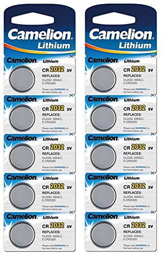 Camelion 10x Lithium Coin cellule 3V, DL2032 / 5004 LC CR2032