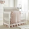 Levtex Baby Heritage Crib Bed Set Baby Nursery Set Blush Velvet Rich Velvet 4 Piece Set Includes Quilt One Fitted Sheet Changing Pad SkirtDust Ruffle