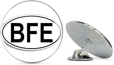 Oval BFE Bum f Egypt Funny Middle Nowhere Backwoods Metal 0.75" Lapel Hat Pin Tie Tack Pinback