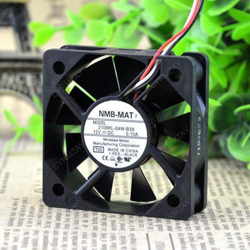 1 Pcs Brand New Cooling Fan 2106KL-04W-B39,Server Cooler Fan 2106KL-04W-B39 12V 0.10A, Projector Fan for 50x50x15 3 Wire