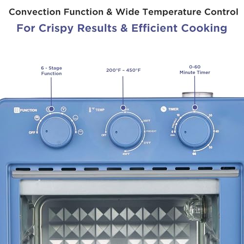 Image of Magnavox Home, 16.5 qt Air Fryer Oven, With Steam Infusion, Ocean