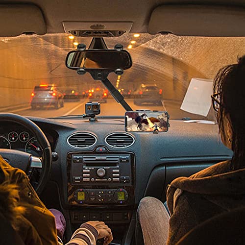 image for xbaiyanr Vehicle Rear View Mirror Phone Holder Mount Universal 360 Deg