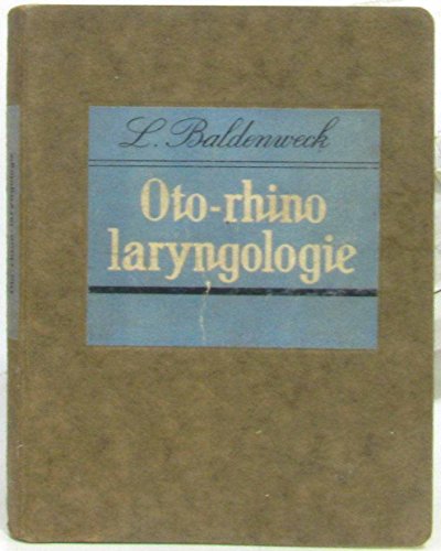 livre Oto-rhino laryngologie