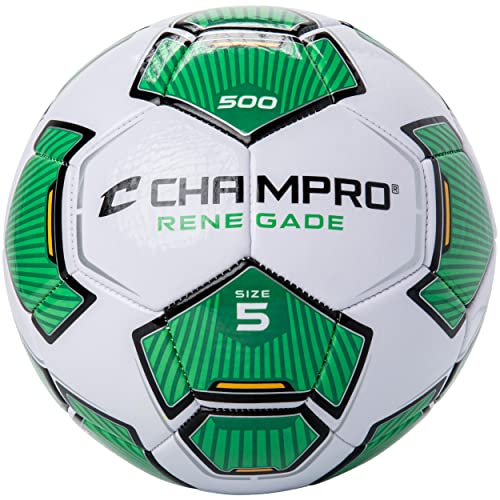 Renegade - Balón de fútbol, talla 5, color verde