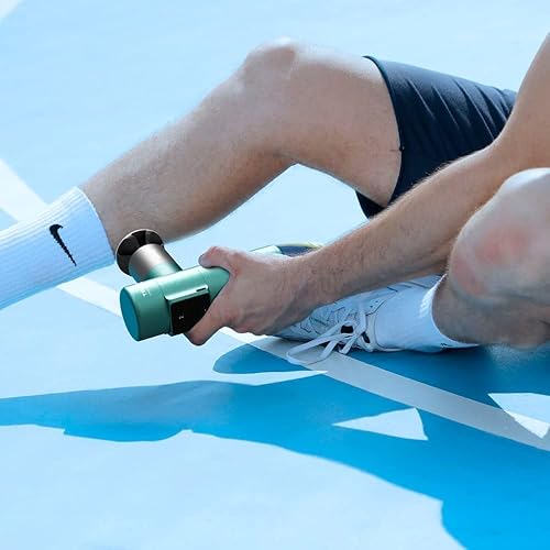 Miniatura 5 de Sportneer Mini pistola de masaje 3 pistola de masaje inteligente con pantalla LCD de bolsillo masajeador eléctrico de espalda de tejido profundo