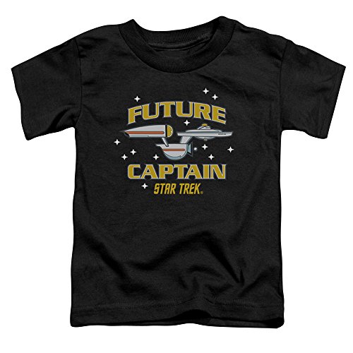 Star Trek Boys' Future Captain Childrens T-Shirt Black