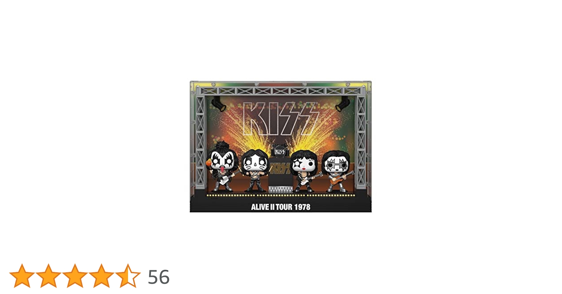 KISS Funko Pack 4 Figurines POP! Moments DLX Vinyl Alive II