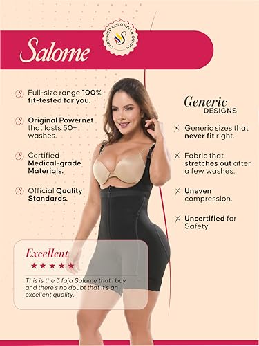 Image of Salome Butt Lifting Shapewear Post Surgery Compression Garment | Stage 2 Open Bust Body Shaper for Women