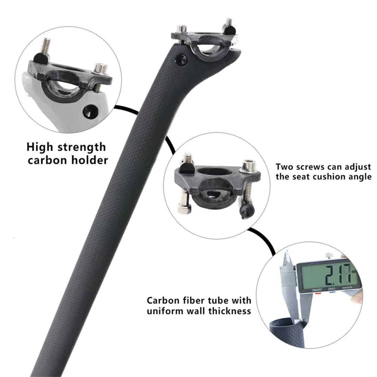 Tige de Selle vélo pour AA91 Couvercle de Base de Serrage de Tige de Selle en Fiber Tube de Selle Hydraulique