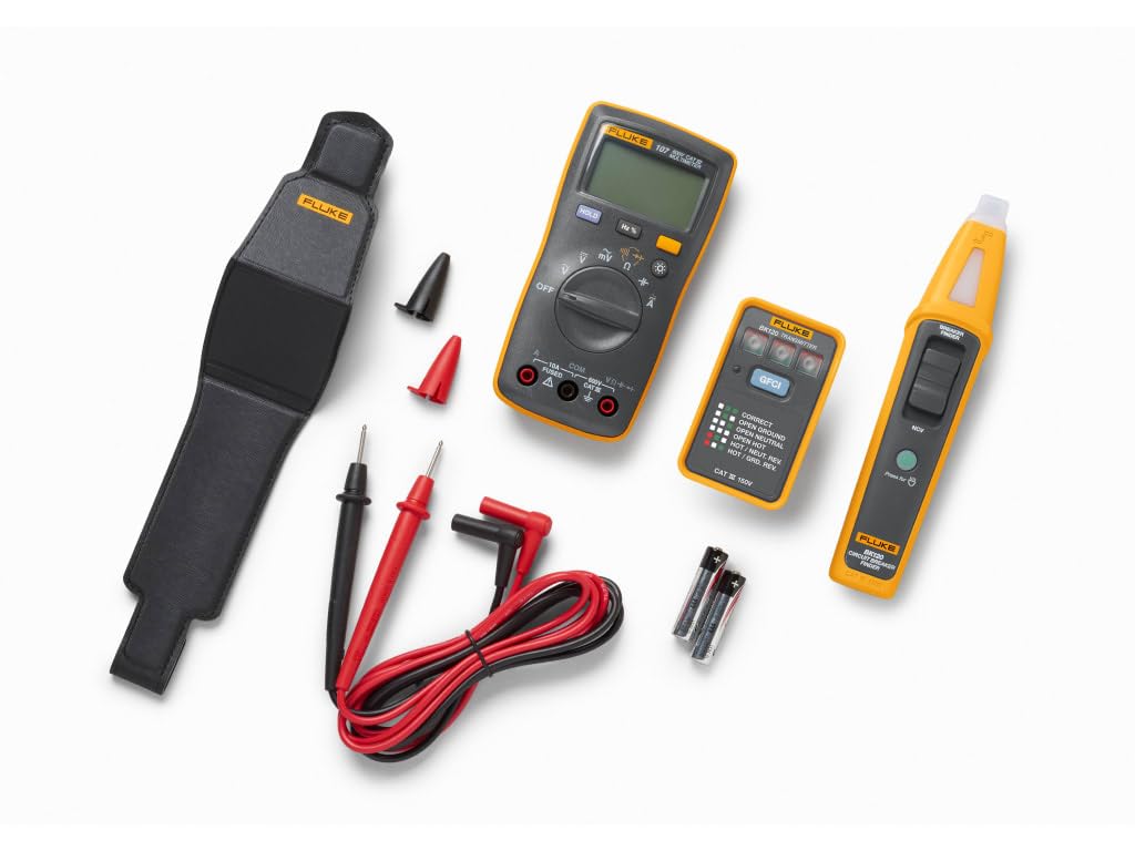 Fluke BK120 Breaker Finder Bundle with 107 Digital Multimeter and Socket Tester (Pack of 1)