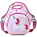 Borsa Termica Ragazze,RAVUO Leggera Neoprene Borsa pranzo Bambini Borse porta Alimenti Unicorno Borse da Picnic per Scuola,Picnic con Tracolla