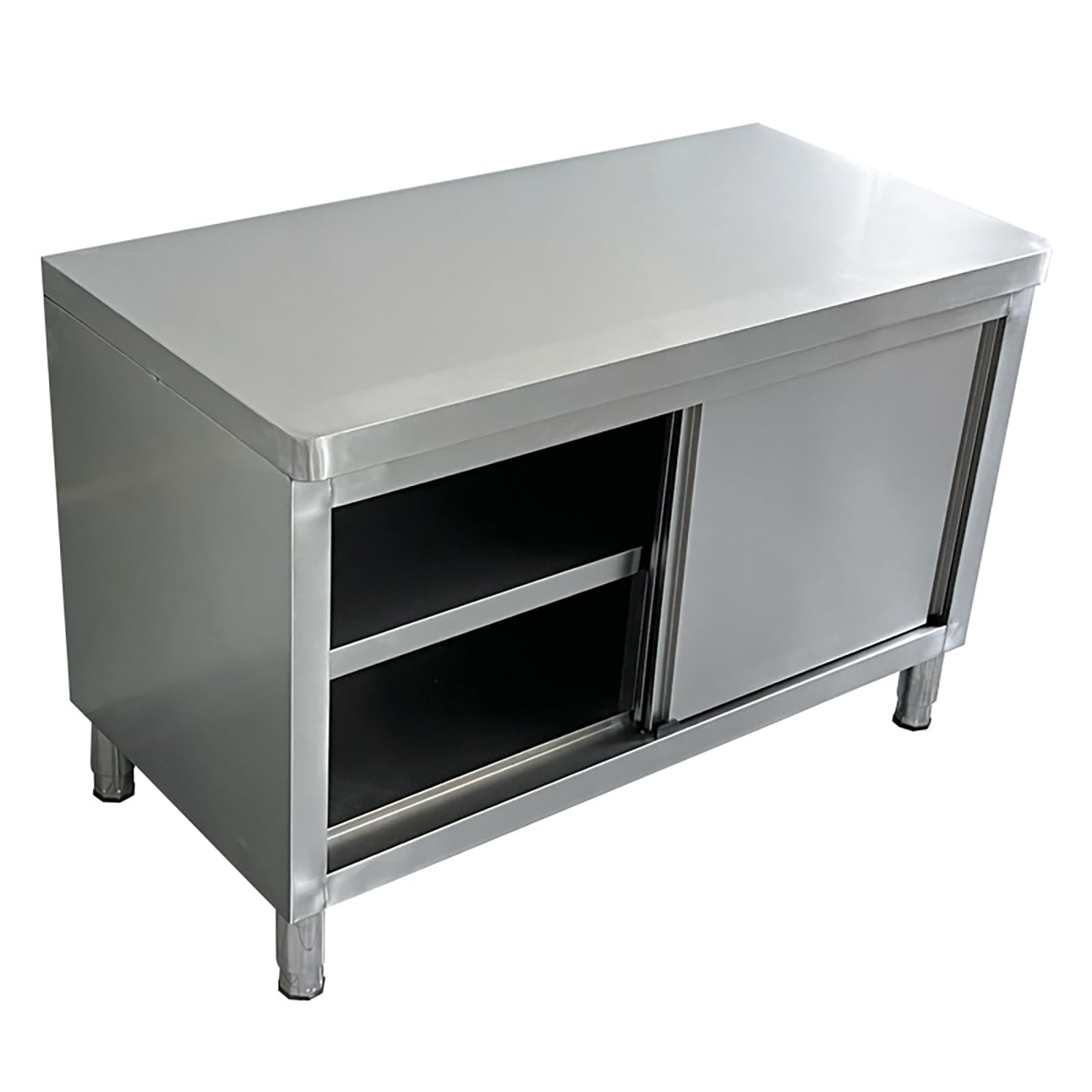 Mesa de trabajo de acero inoxidable resistente para preparación y uso al aire libre, cocina comercial, restaurante, taller, 80 x 40 x 80 cm