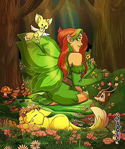 Neopets – Illusen’s Glade Fleece Blanket (Officially Licensed)