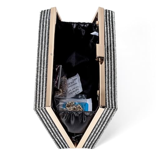 Image of Women Retro Crossbody Bag Rhinestone Fun Unique Evening Clutch Purses for Women