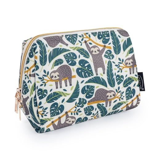 Aosbos Small Travel Makeup Pouch - Cosmetic Bag for Women
