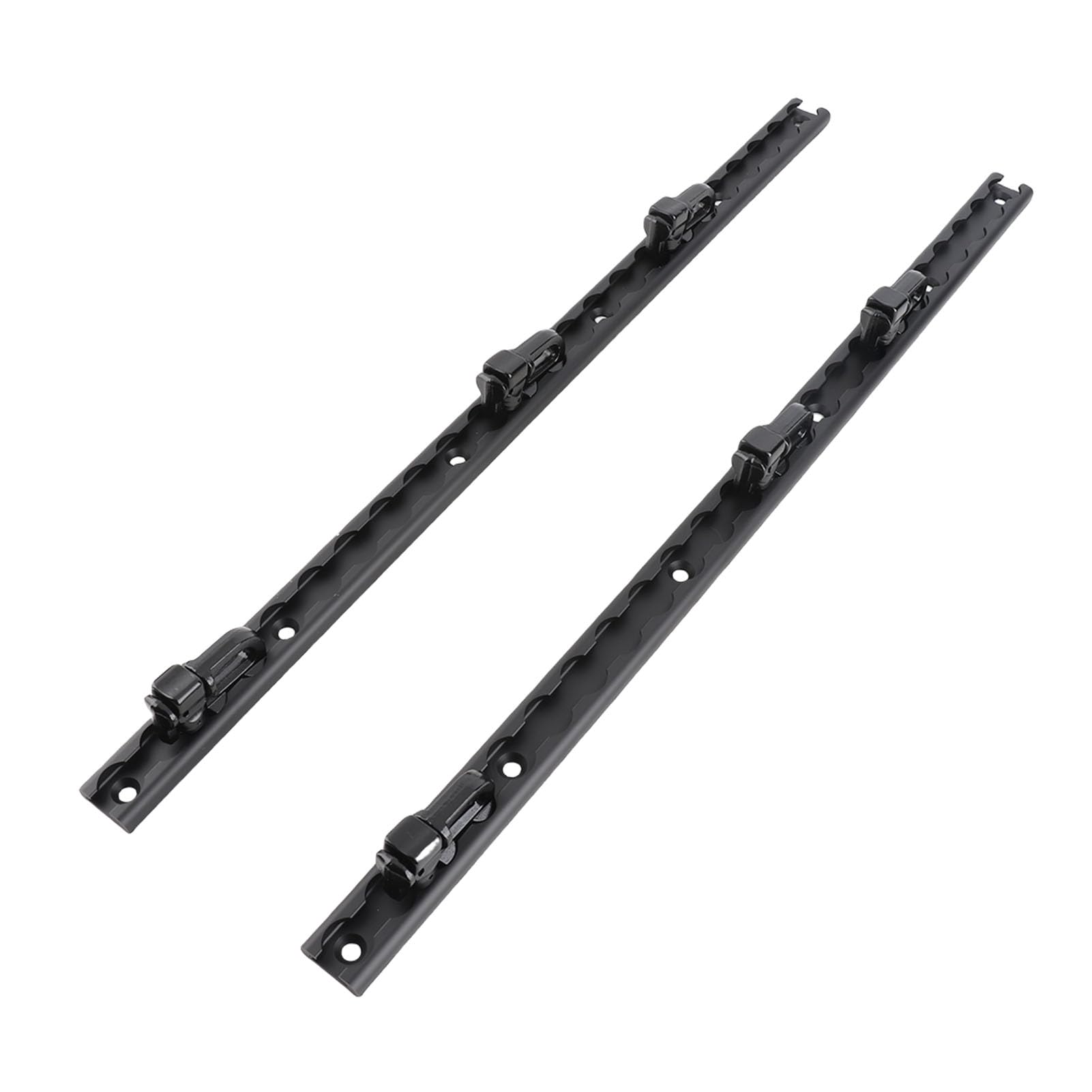 Cryfokt 60cm L Track Tie Down System, L Track Rail with 6pcs Double Threaded Stud Fittings Truck Bed Rail Tie Down System for Motorcycles, Dirt Bikes Trucks, ATVs and Bikes Trailers