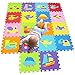 MQIAOHAM Tappeto Incastro mattonelle Gioco Bambini Imbottito tappeti Puzzle tappetini Grande P028028G3212
