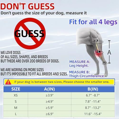 Image of Dog Knee Brace for Torn ACL, Dog Hind or Front Leg Supportive Brace with Side Stabilizers, Canine Rear Leg Hock Compression Wrap to Help Heal Sprains and Joint Pain (L)