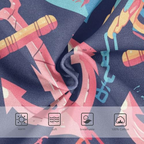 KLL Ocean Themed Simple Anchors Toddler Boy Comfort Underwear Breathable Undies3