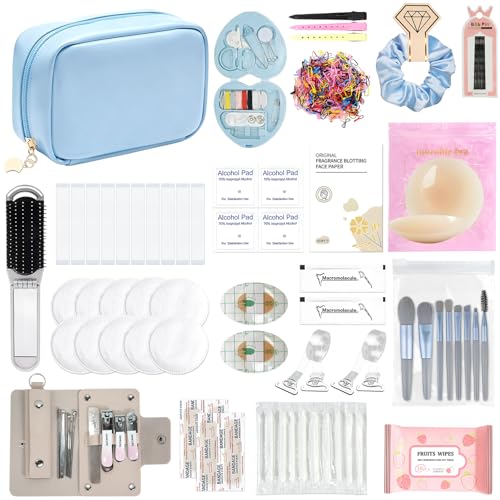 Women's Wedding Emergency Kit for Bride Wedding Survival Set with Makeup Bag, 42 Pc Wedding Daily...