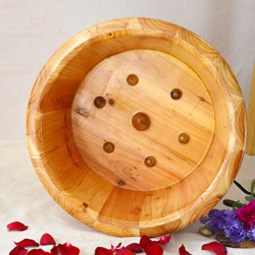 Spa de pies de madera natural con tapa miniatura 3