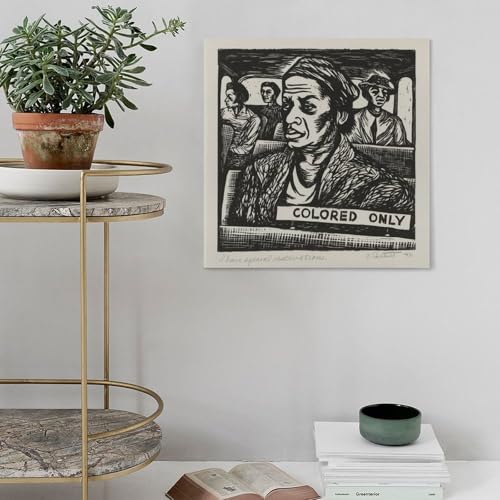 Art mural Elizabeth Catlett : Impression Impression I Have Special Reservations 40x40 cm - 4