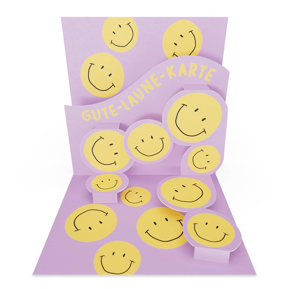 Grafik-Werkstatt Pretty Pop-Up Mini Card | Three-Dimensional | Birthday | Good Mood Card