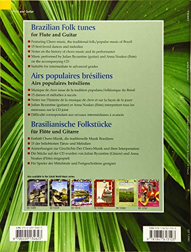 Brazilian Folk Tunes For Flute & Guitar: 15 Pieces - Image 2