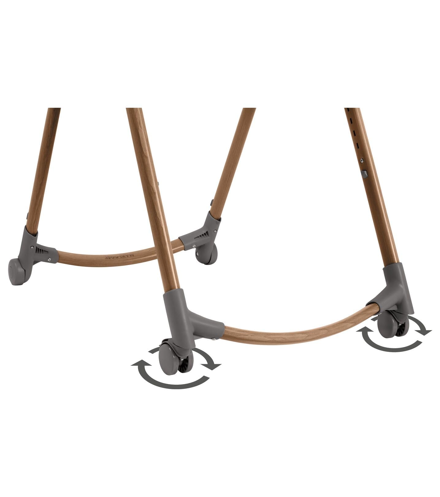 Maxi-Cosi Minla Plus Trona Bebe Evolutiva 6 en 1, 0-14 años, máx. 60 kg, Rotación de la bandeja con una sola mano, 4 Rädern, 9 posiciones altura, 5 posiciones reclinación, Elegance Graphite