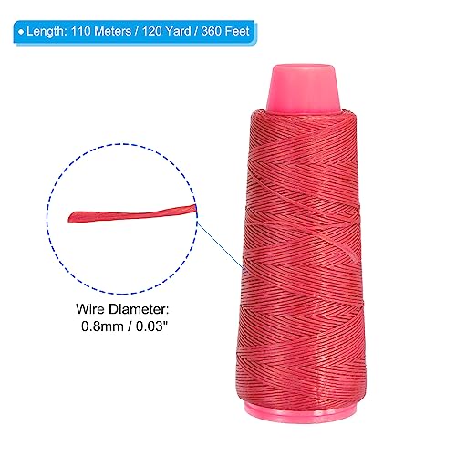 PATIKIL Archery Bow String Serving Thread 120 Yard/110M, Bowstring Thread for Tying Peep Sight Nock Compound Recurve Bow, Red - Image 2