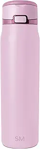 Simple Modern Mesa Loop Water Bottle with Straw | 30oz Cup Holder Friendly Insulated Stainless Steel Bottles for Travel, Sports and School | Pink Champagne