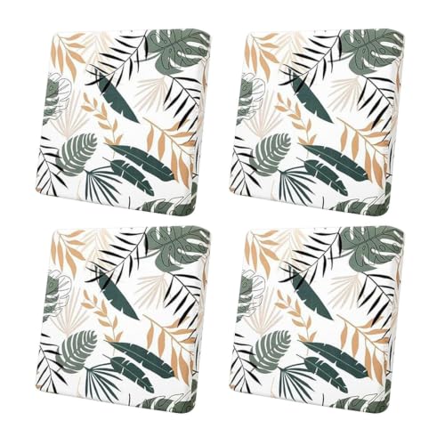 Juego de 4 fundas elásticas para patio y sofás de jardín en gris exterior 2
