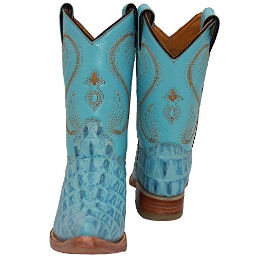 Kids Crocodile Alligator Print Western Cowboy Leather Boots Toddler Little Kid4