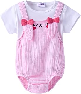 Hopscotch Muslin Overall Set with Character Embroidery Price In India