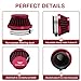 2PCS Motorcycle 42MM Air Intake Filter Universal Carburetor Air Filter Cleaner for Dirt Pit ATV SSR TTR Bike Breather Filter Fit for Many Different Carburetors (Red 42MM)