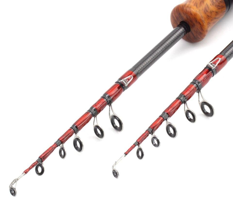 KTGCOZS Ultra Light Fishing Rod 6FT UL Power Telescopic Spinning Rod Fish Pole