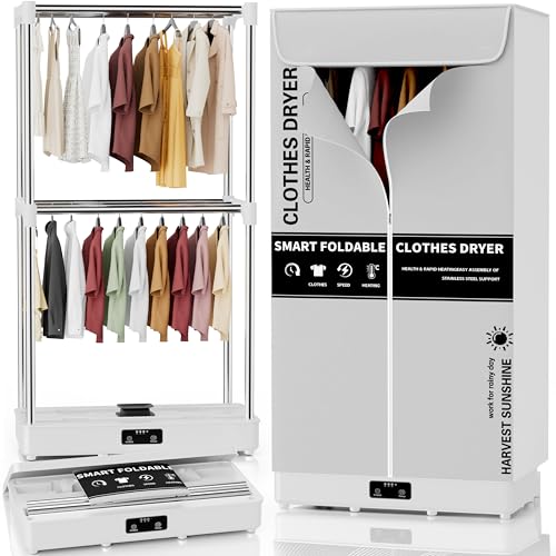Kiseely Wäschetrockner, 150cm Tragbarer Faltbarer...