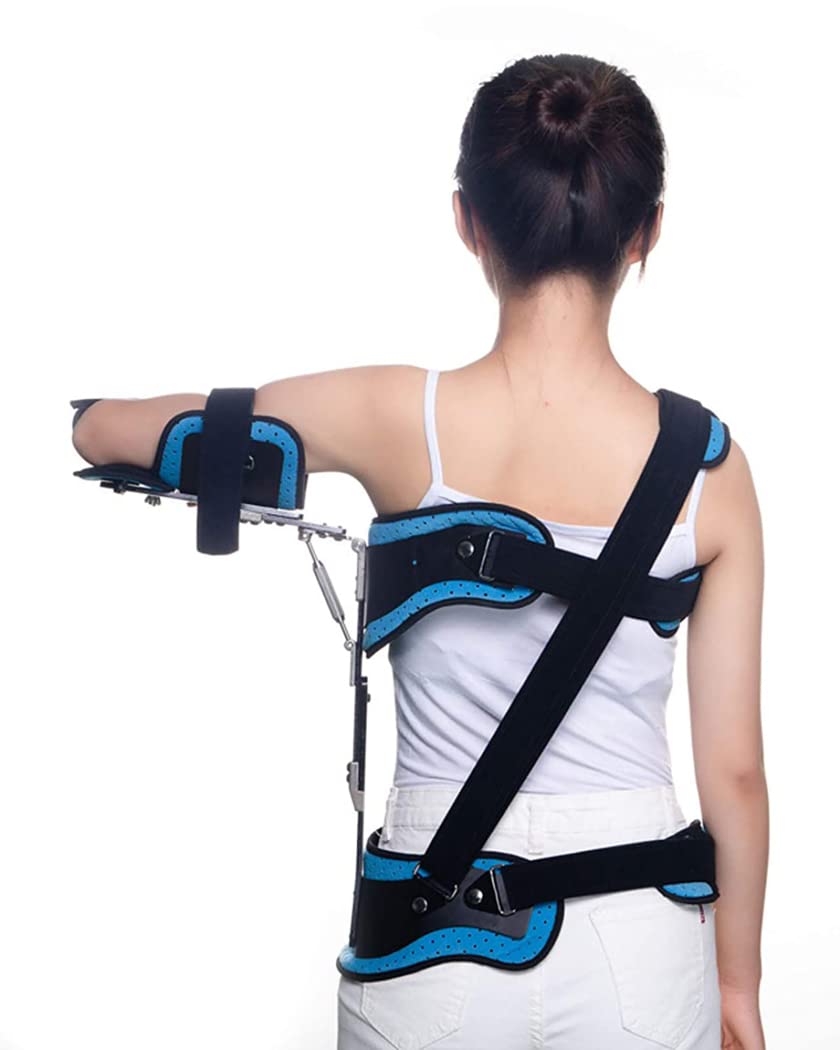 Ortesis de abducción de hombro para adultos Articulación de hombro ajustable Brazo de soporte fijo Cabestrillo Fractura humeral Inmovilizador de hombro para soporte para lesiones