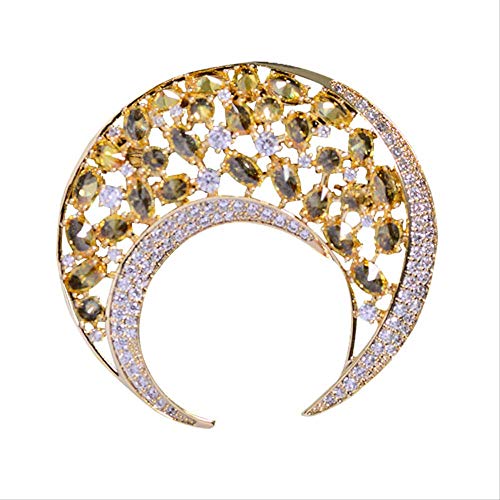 Broche de lune pour boucle de soie des femmes lors de grandes fêtes