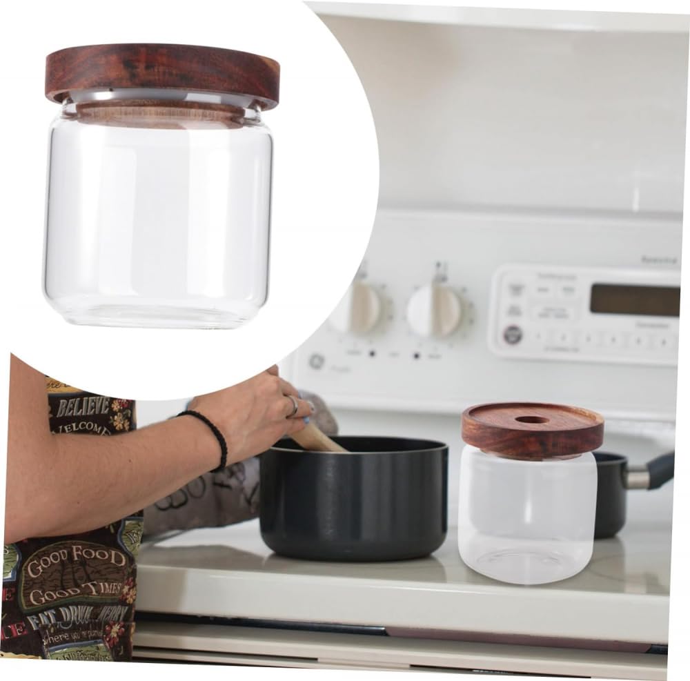 Recipientes de vidrio Recipientes para granos de café Recipientes para dulces Terrario para plantas Azúcar Cereales a granel Frascos de vidrio herméticos Bote de vidrio para té Lata para almacenar ali