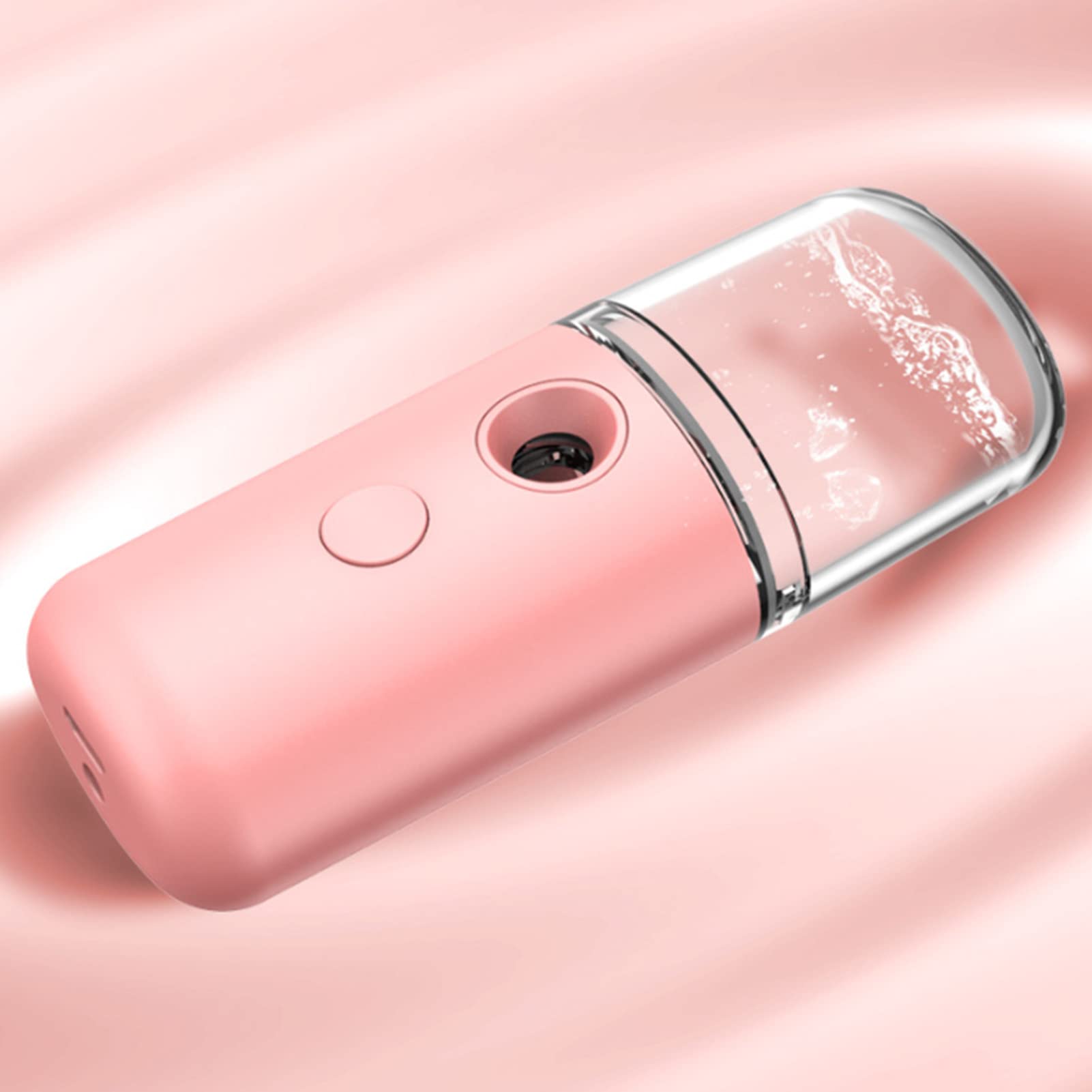 Elprico Nano Gesichtssprüher, Tragbarer Mini Gesichtsbefeuchter USB Wiederaufladbar für Trockene Haut