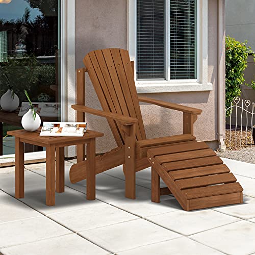 Furinno FG18506 Tioman Hardwood Patio Furniture Outdoor End Table thumb #1