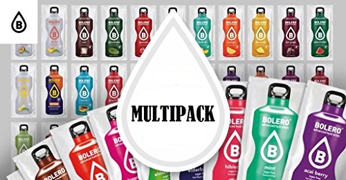 Bolero Bebidas sin azúcar Multipack 24 sabores de frutas Bebida instantánea con Stevia