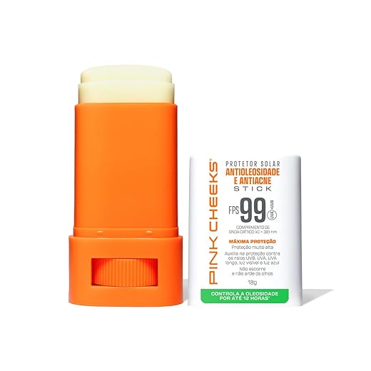 Protetor Solar Facial Antioleosidade e Antiacne 18g PINK CHEEKS
