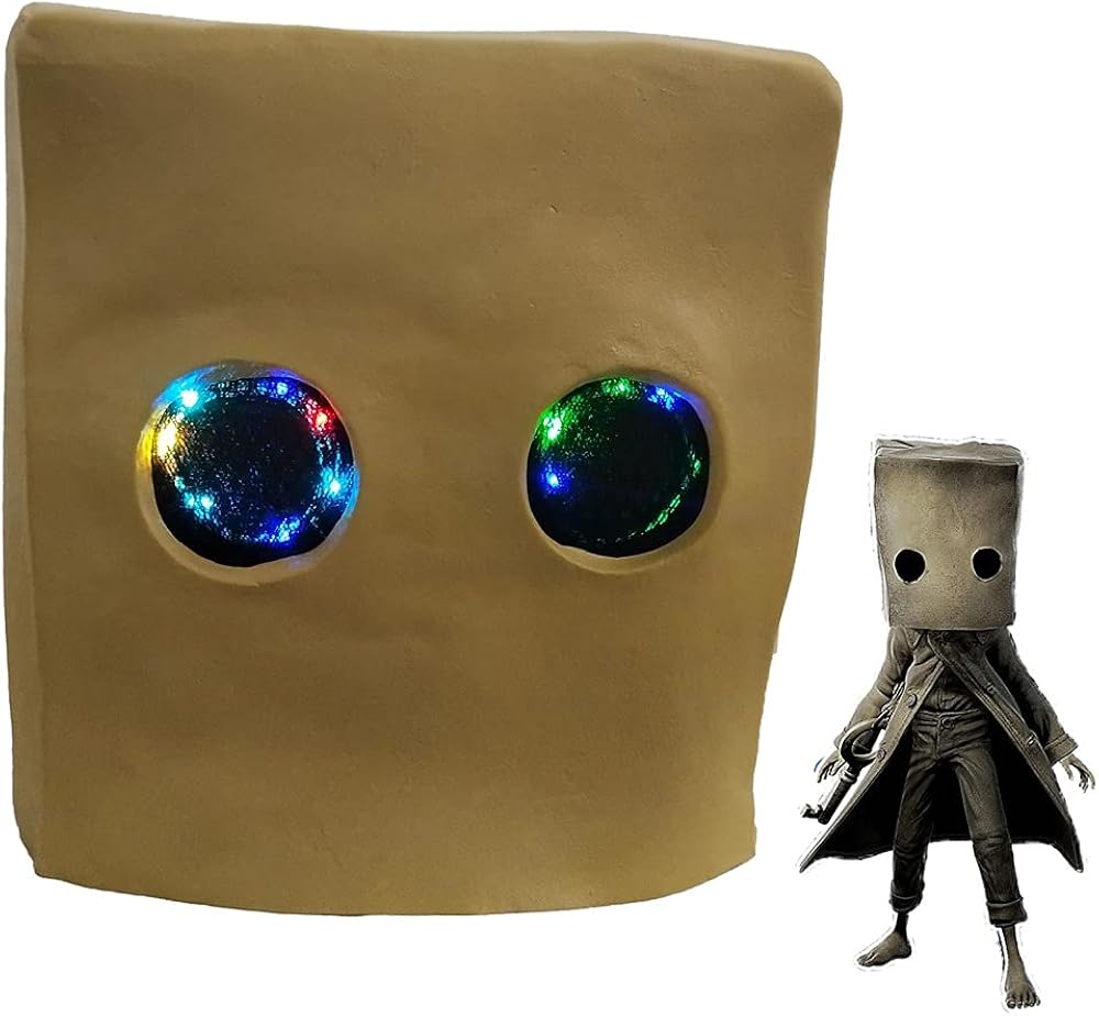 Mono Latex Mask Little Nightmares 2 Cosplay Game Costume