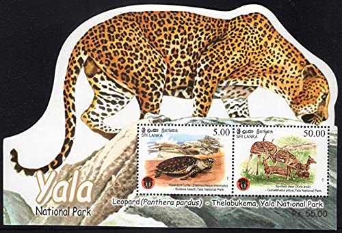 PHILAIMPEX Stamps, Sri Lanka 2013 Yala National Park Leopard (Panthera Pardus) Unusual odd Shape 2V Miniature Stamp (B09CVJPVXP) Amazon Price History, Amazon Price Tracker