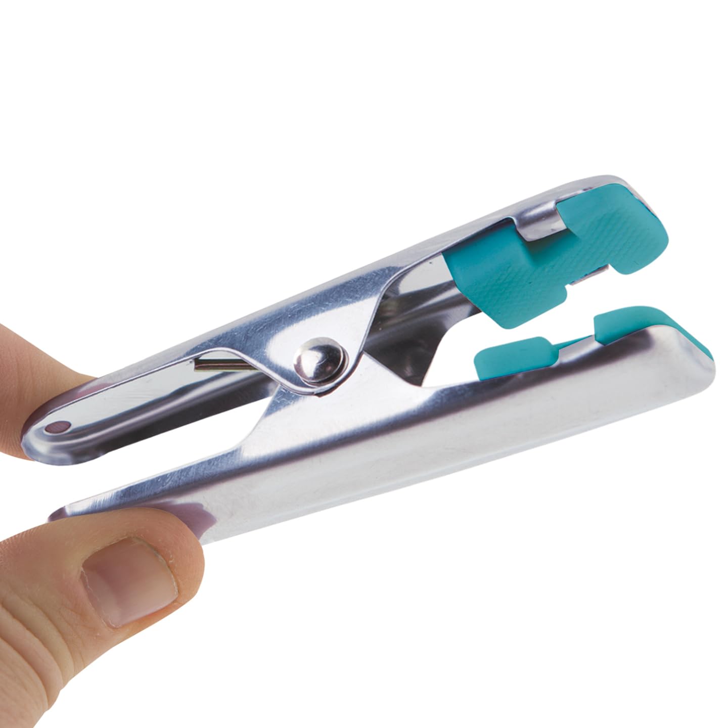 IDMarket - Asciugabiancheria verticale pieghevole a 3 livelli di capacità OPTIMUM 30M con asta telescopica, appendini e clip, bianco e blu