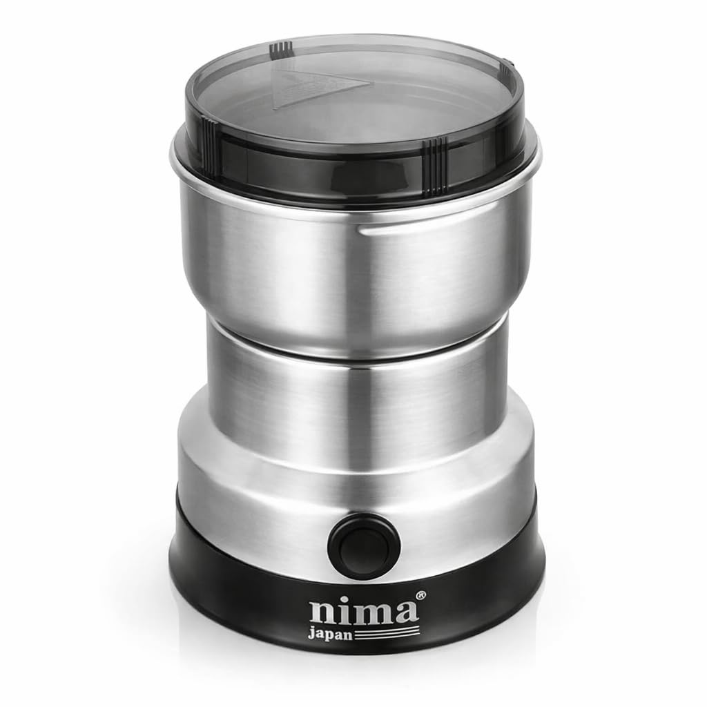 AMIAKSHA Nima Japan Electric Spice & Coffee Grinder, 150W Motor, Stainless Steel Bowl, Single-Touch Control, 11x4.2x16 cm-image-10