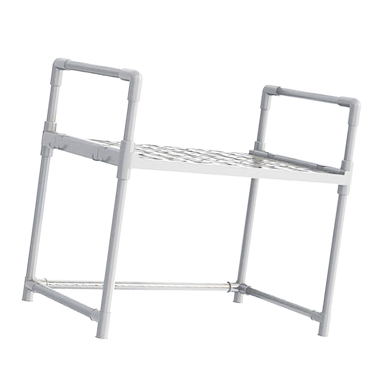 MICFENY Space Saving Microwave Oven Storage Rack Convenient Microwave Stand Holder Organizers For Enhancing Kitchen Storage