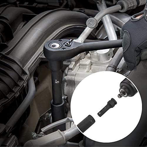 Macwork 19 Piece 1/2-Inch Drive Impact Socket Set, Deep, Sae, 3/8" To 1-1/2", Cr-V&Cr-Mo Alloy Steel, 6-Point Hex Radius Corner Design #TOP5